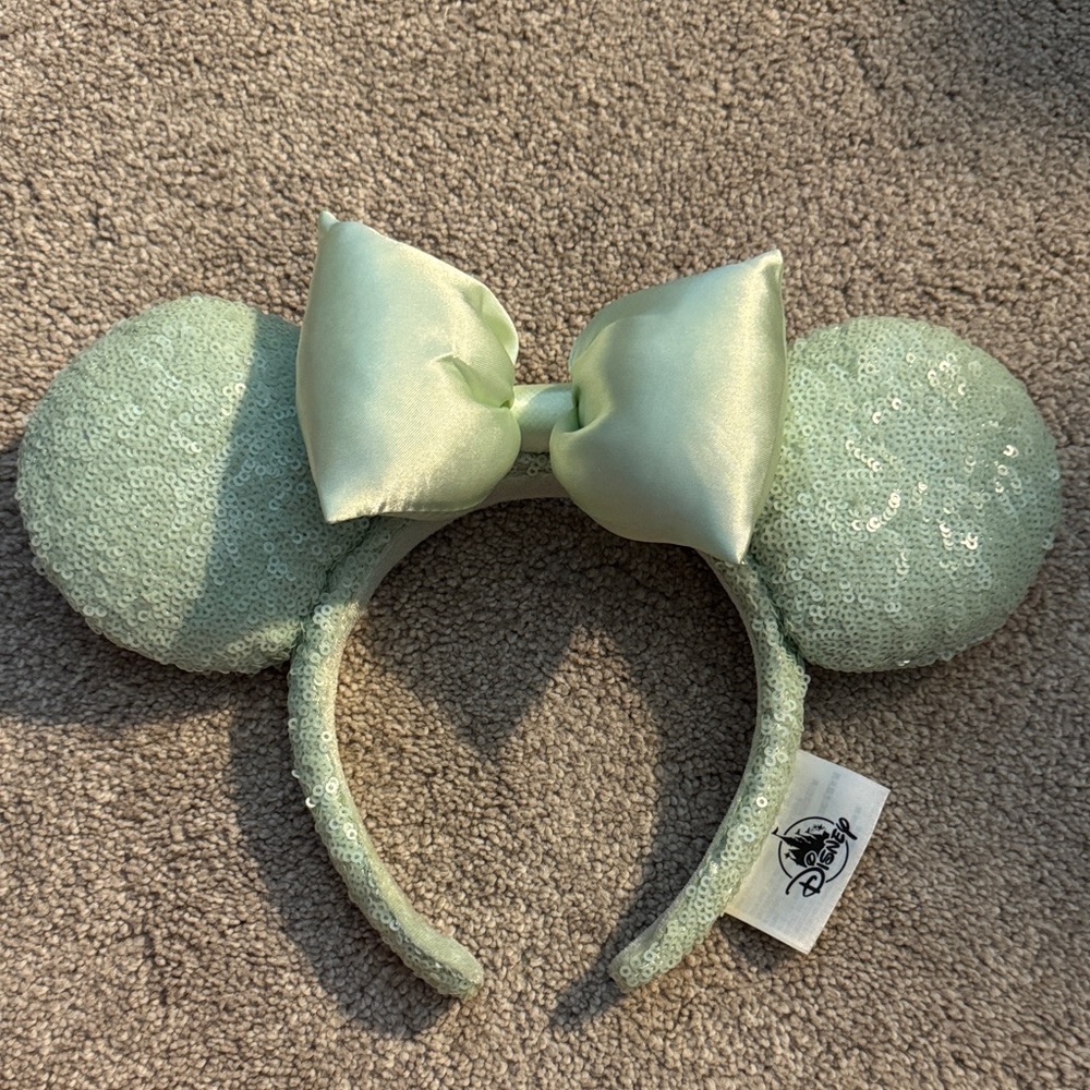 Mint Green Sequin Disney Ears